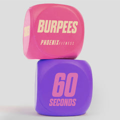 Phoenix Fitness Exercise Dice easy to clean after sweaty sessions.