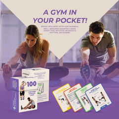 PhysioSpace calf stretches flash card supports calf flexibility for walking comfort