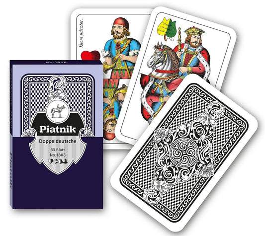 PIATNIK Doppeldeutsche playing cards for classic games and Austrian craftsmanship.