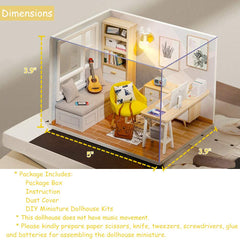 Piberagi lighting-ready setup creates a cozy, lit miniature room.