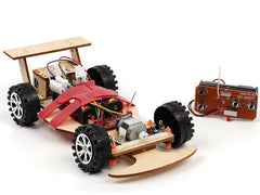 Pica Toys wooden F1 racing car with remote for hands-on STEM learning