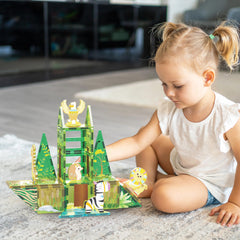 PicassoTiles animal-figures: eight magnetized safari animals for storytelling