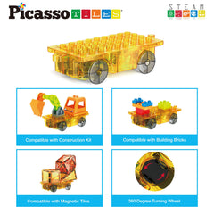 PicassoTiles BPA-free ABS materials ensure safe, non-toxic play for ages 3+.