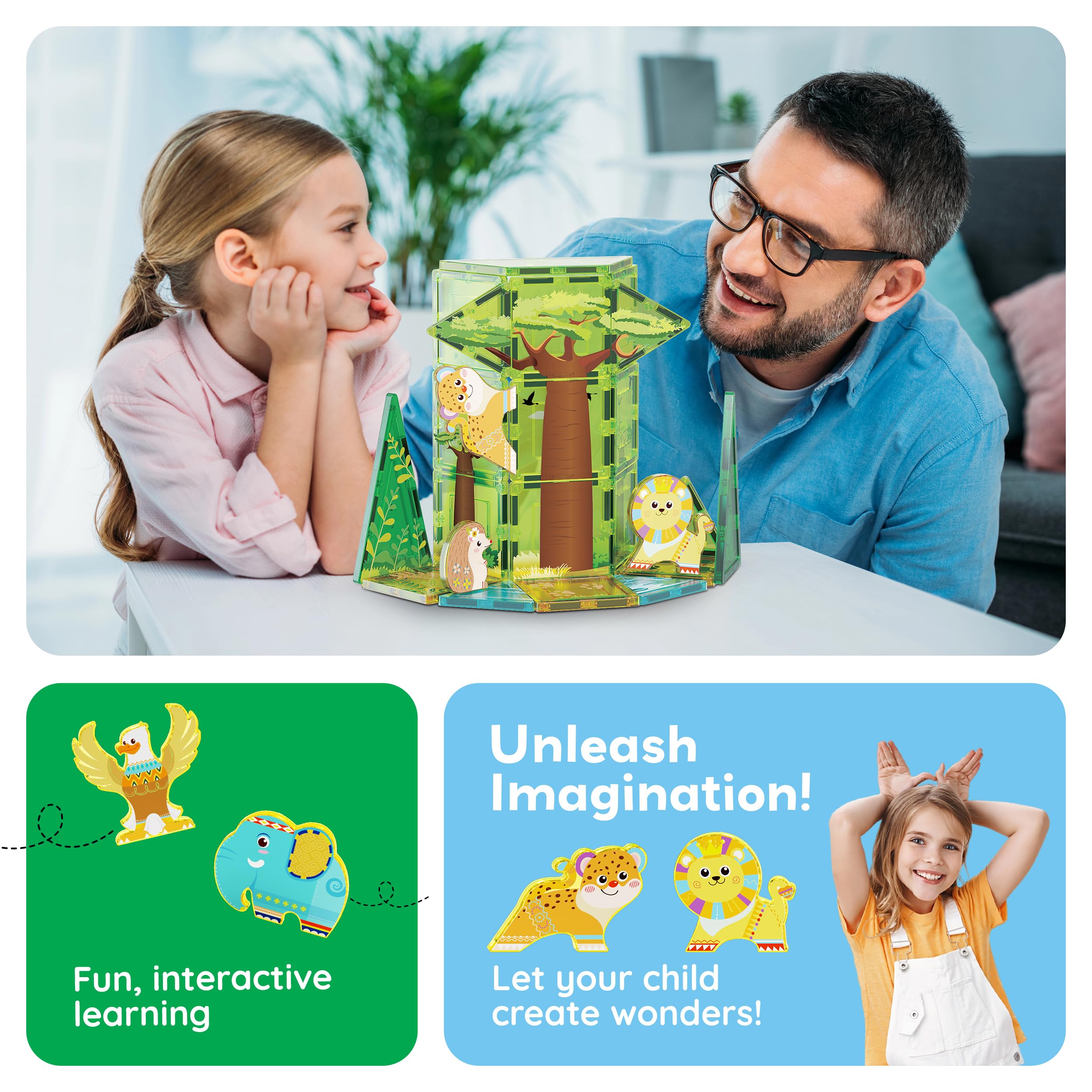 PicassoTiles bright-colors: eye-catching pieces boost creative play