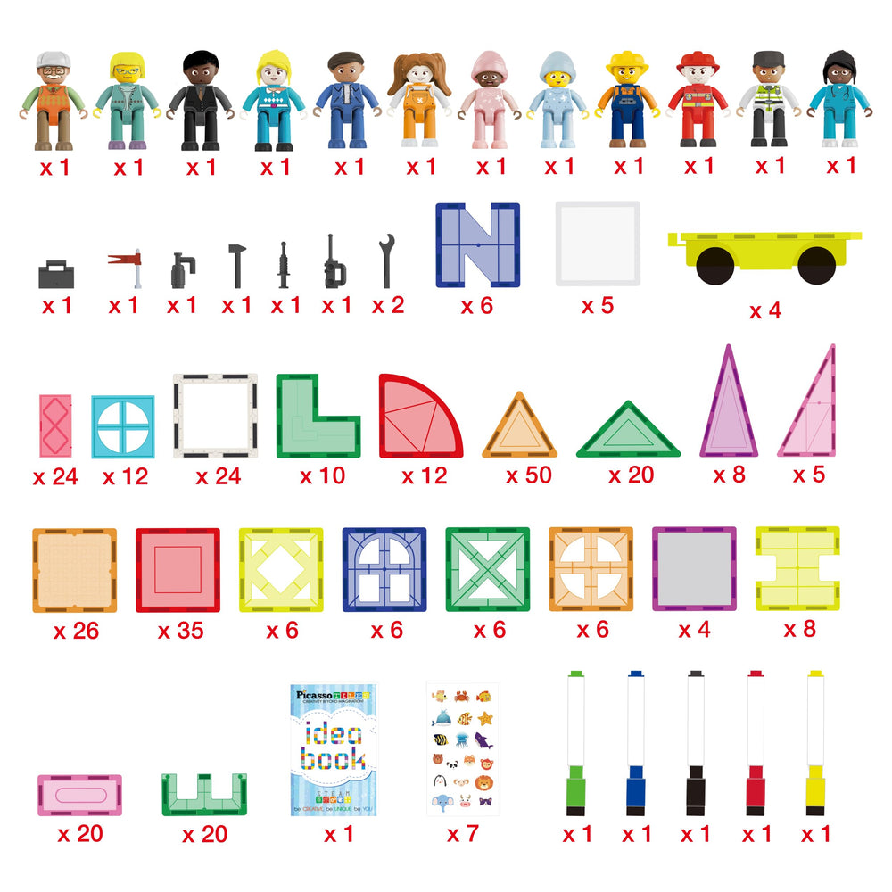 PicassoTiles car base for dynamic vehicle builds and storytelling