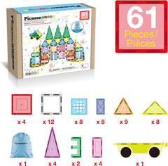 PicassoTiles car base supports mobile constructions and storytelling scenarios.