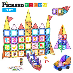 PicassoTiles car truck figure for imaginative construction scenes