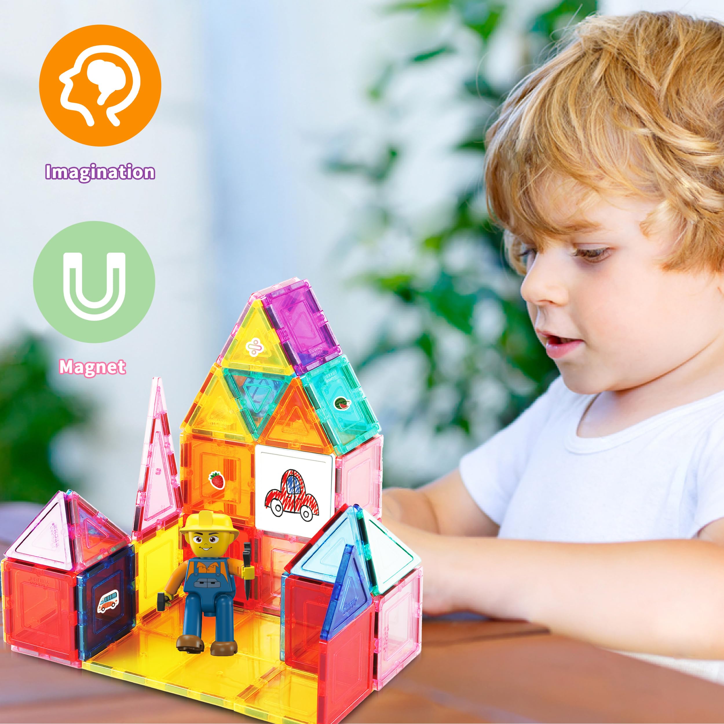 PicassoTiles character figures to spark role-play and scene creation