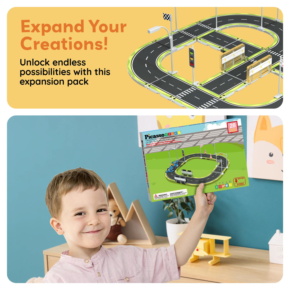 PicassoTiles imaginative play supports STEM learning through building, planning, and problem-solving.