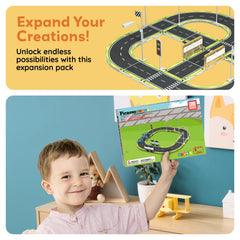 PicassoTiles imaginative play supports STEM learning through building, planning, and problem-solving.