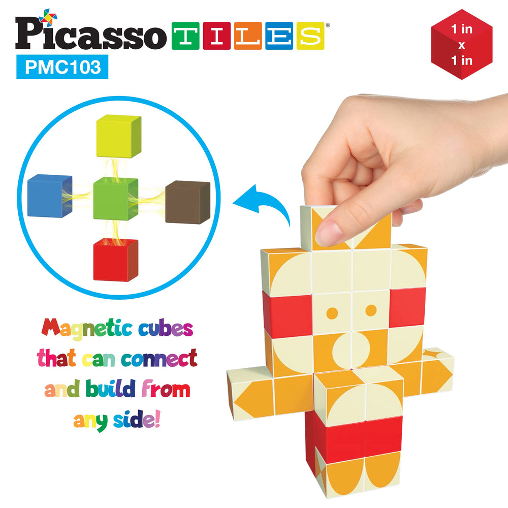 Dinosaur cubes from PicassoTiles spark creative building and fine motor skills