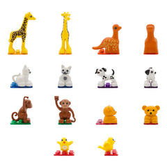 PicassoTiles duplicate giraffe figure extends mix-and-match magnetic play.