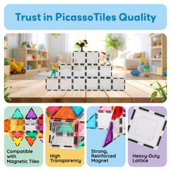PicassoTiles educational toy: supports fine motor skills during constructive play