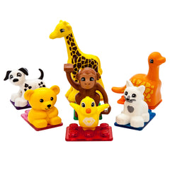 PicassoTiles giraffe figure for imaginative play and early STEM exploration.