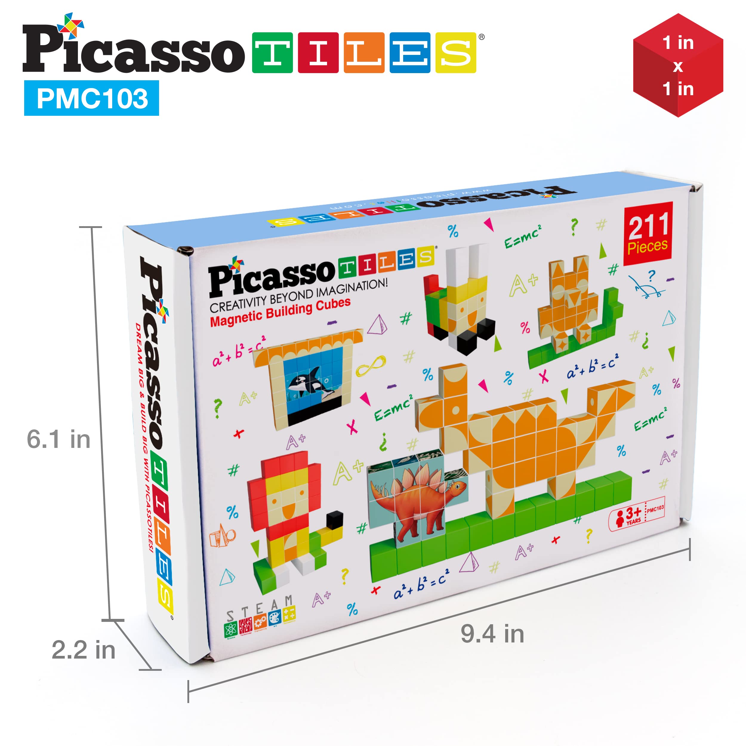 PicassoTiles non-toxic materials ensure safe play for kids 3+