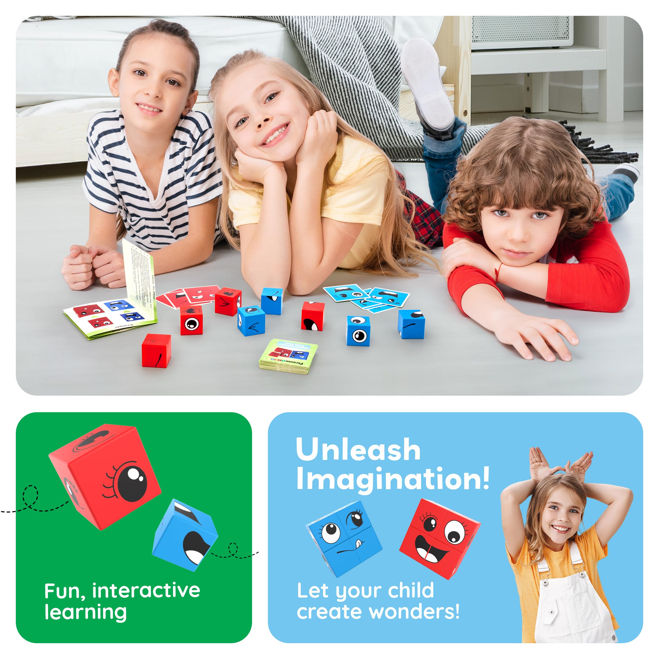 PicassoTiles group-play activity encourages collaboration while building confidence through shared construction challenges.