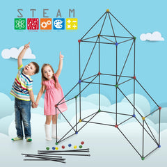 PicassoTiles latch system ensures secure connections during quick, accessible assembly for kids