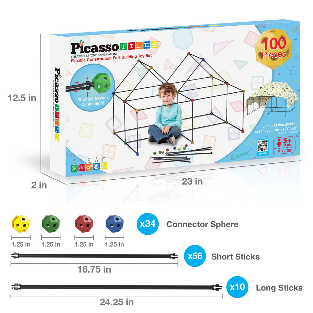PicassoTiles storage-ready kit keeps pieces organized for indoors and outdoors adventures