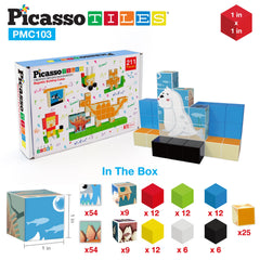 Magnetic construction play by PicassoTiles encourages group collaboration