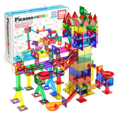 PicassoTiles magnetic-marble-run-set enables hands-on STEM exploration.