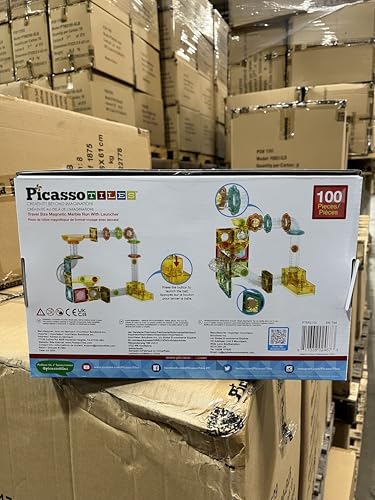 PicassoTiles mini diamond collection promotes magnetic building and fine motor skills.
