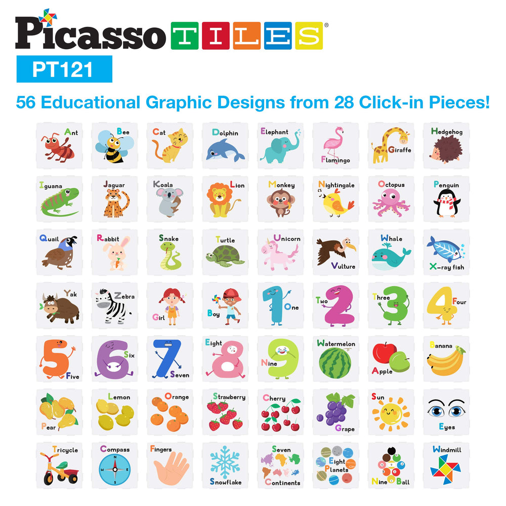 PicassoTiles number graphics help with number recognition and math basics