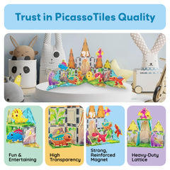 PicassoTiles packaging-and-storage: organized storage helps keep play area neat after adventures.