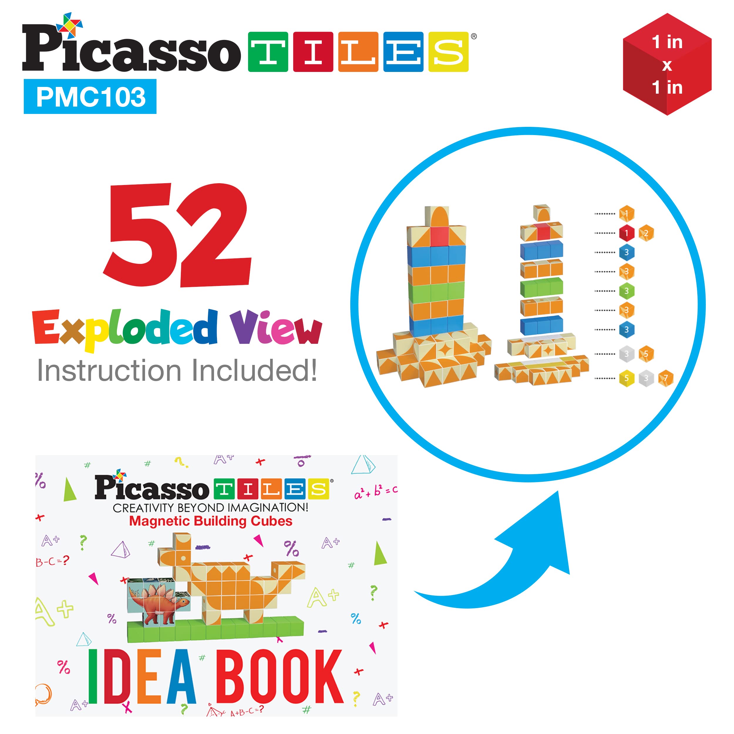 Pattern cubes from PicassoTiles support geometry practice and design exploration