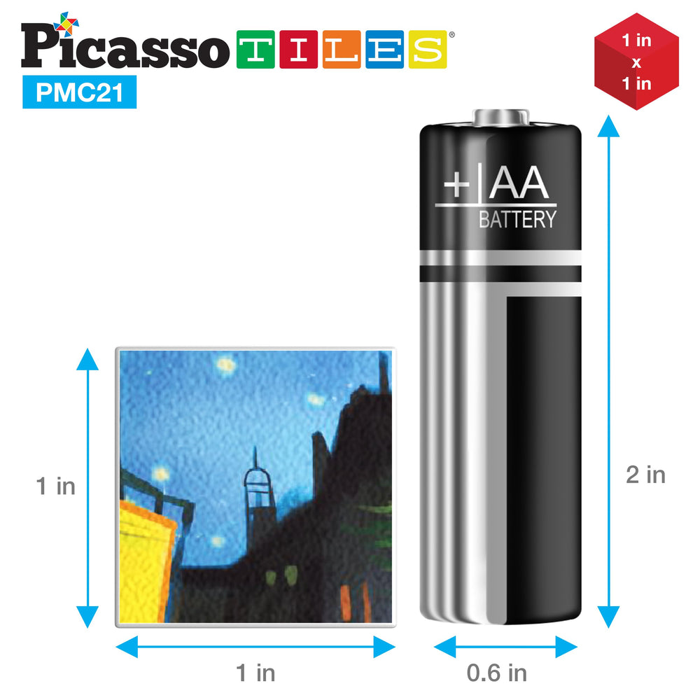 PicassoTiles PMC21 art puzzle assembly supports STEAM learning through hands-on play.