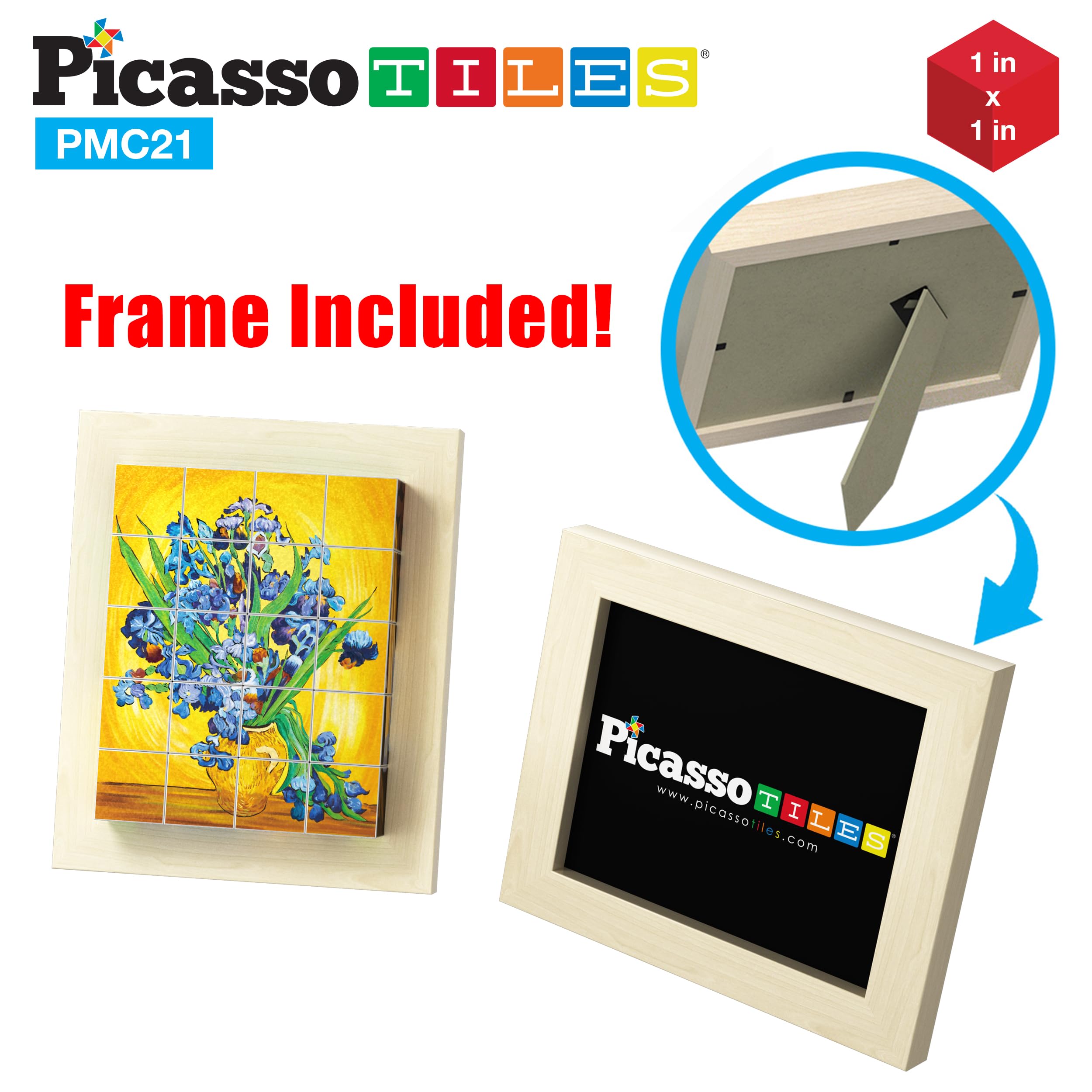 PicassoTiles PMC21 La Grande Jatte blocks explore pointillism through play.