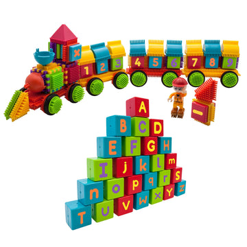 PicassoTiles PTB103 alphabet train for early literacy and hands-on learning