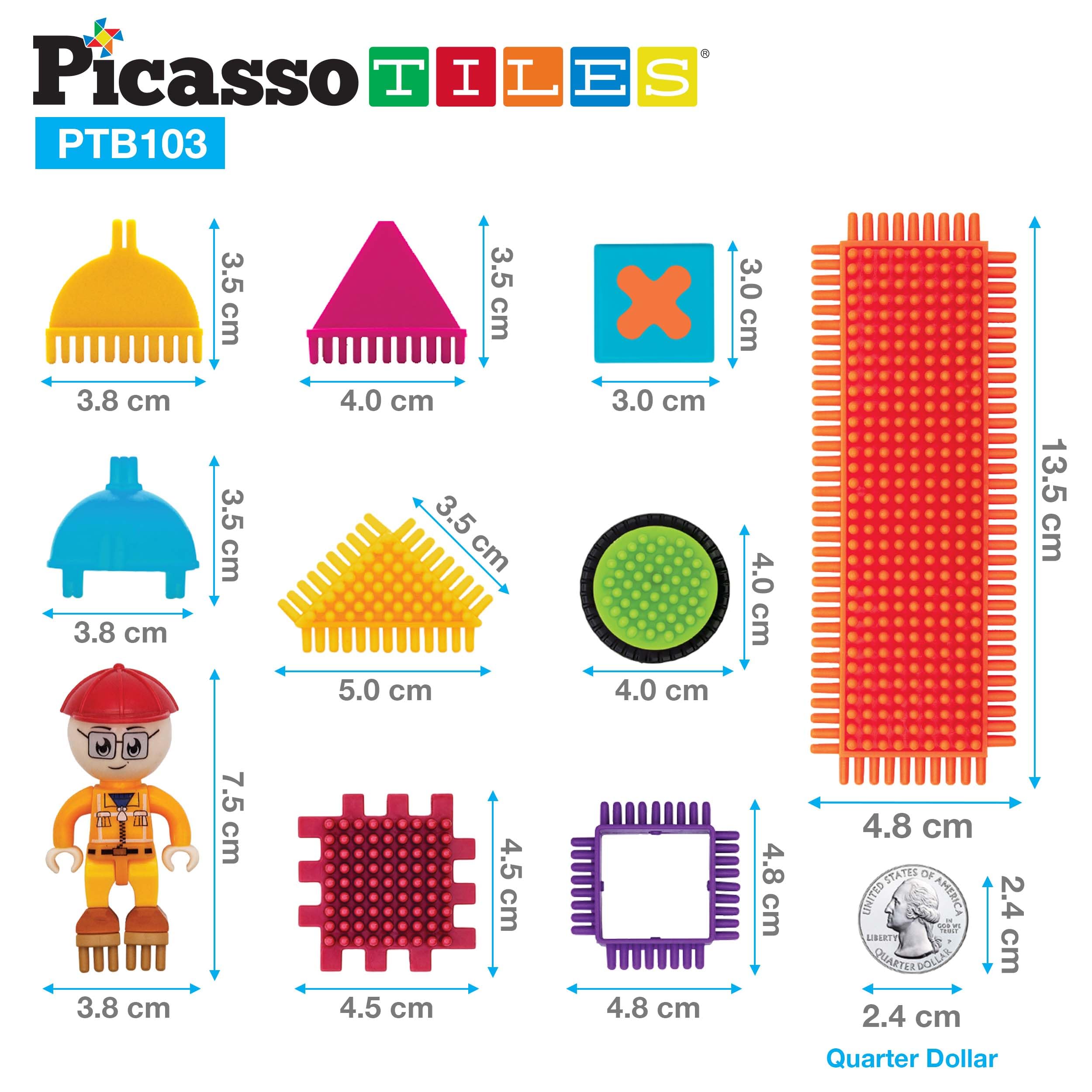 PicassoTiles PTB103 cooperative play encourages teamwork and shared achievement