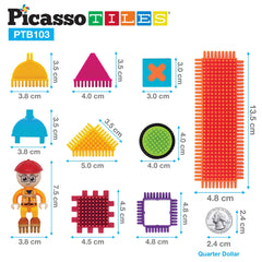 PicassoTiles PTB103 cooperative play encourages teamwork and shared achievement