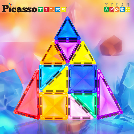 PicassoTiles PTM13 compact travel set enables easy storage and quick setup