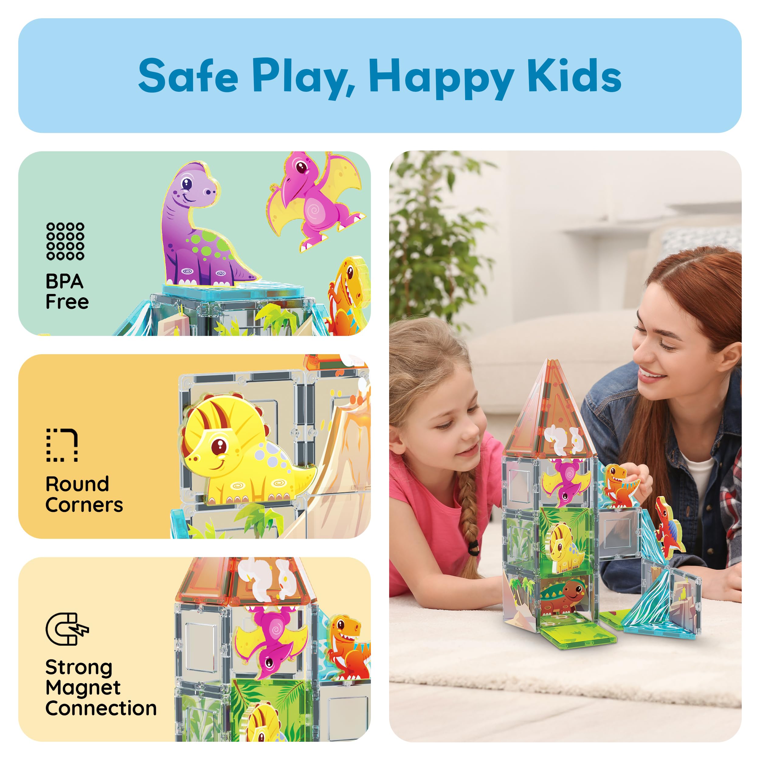 PicassoTiles safety-bpa-free: child-safe design with rounded edges for worry-free play.