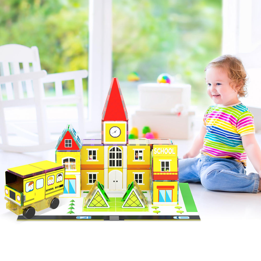 PicassoTiles school theme map for classroom-inspired building and learning.