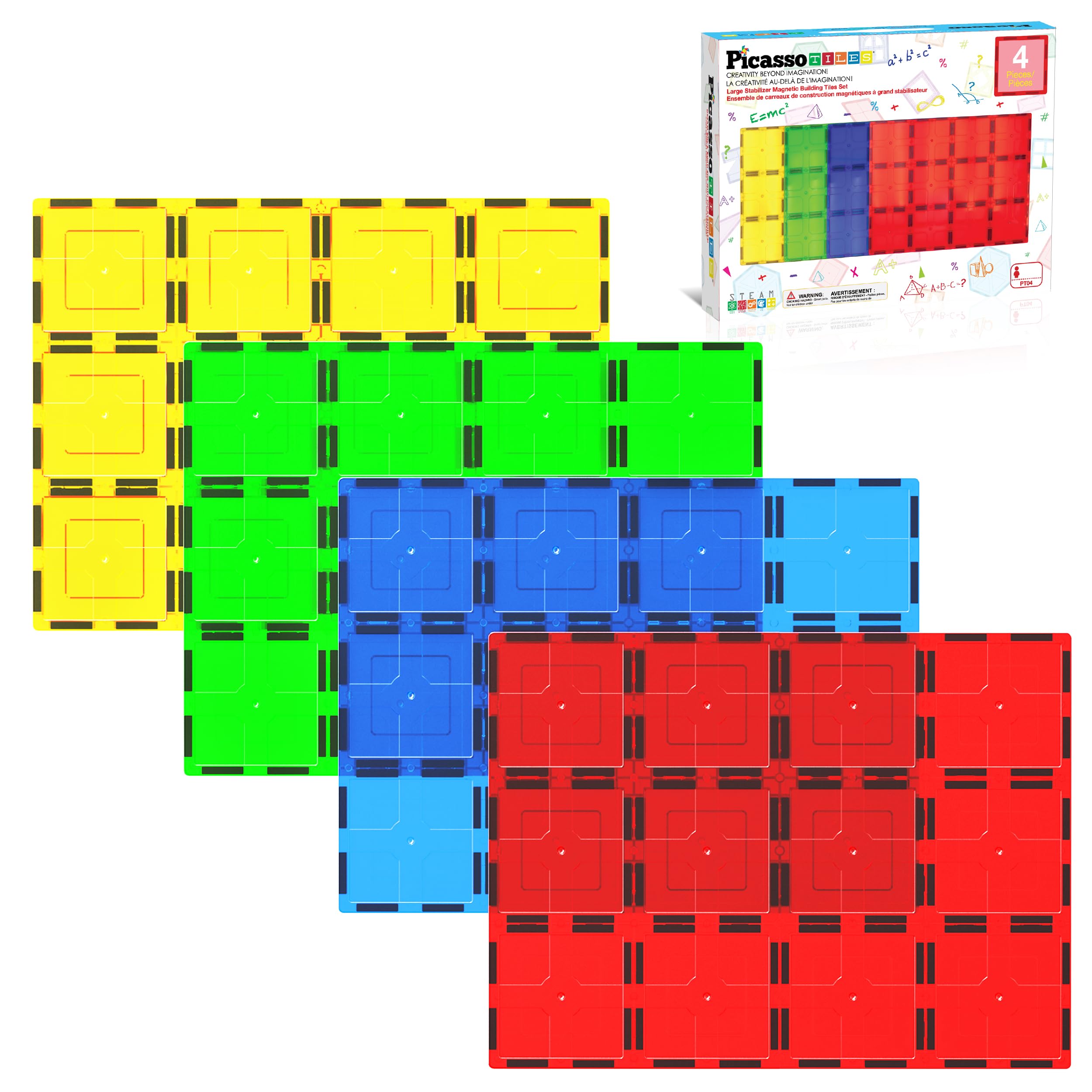 PicassoTiles stabilizer base plate offers a sturdy foundation for large, tall builds.