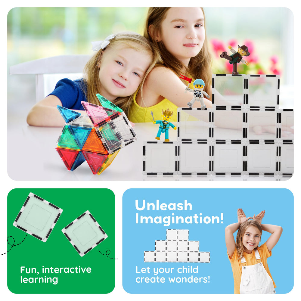 PicassoTiles STEM-friendly play: geometry, magnetism and 3D thinking through open-ended exploration