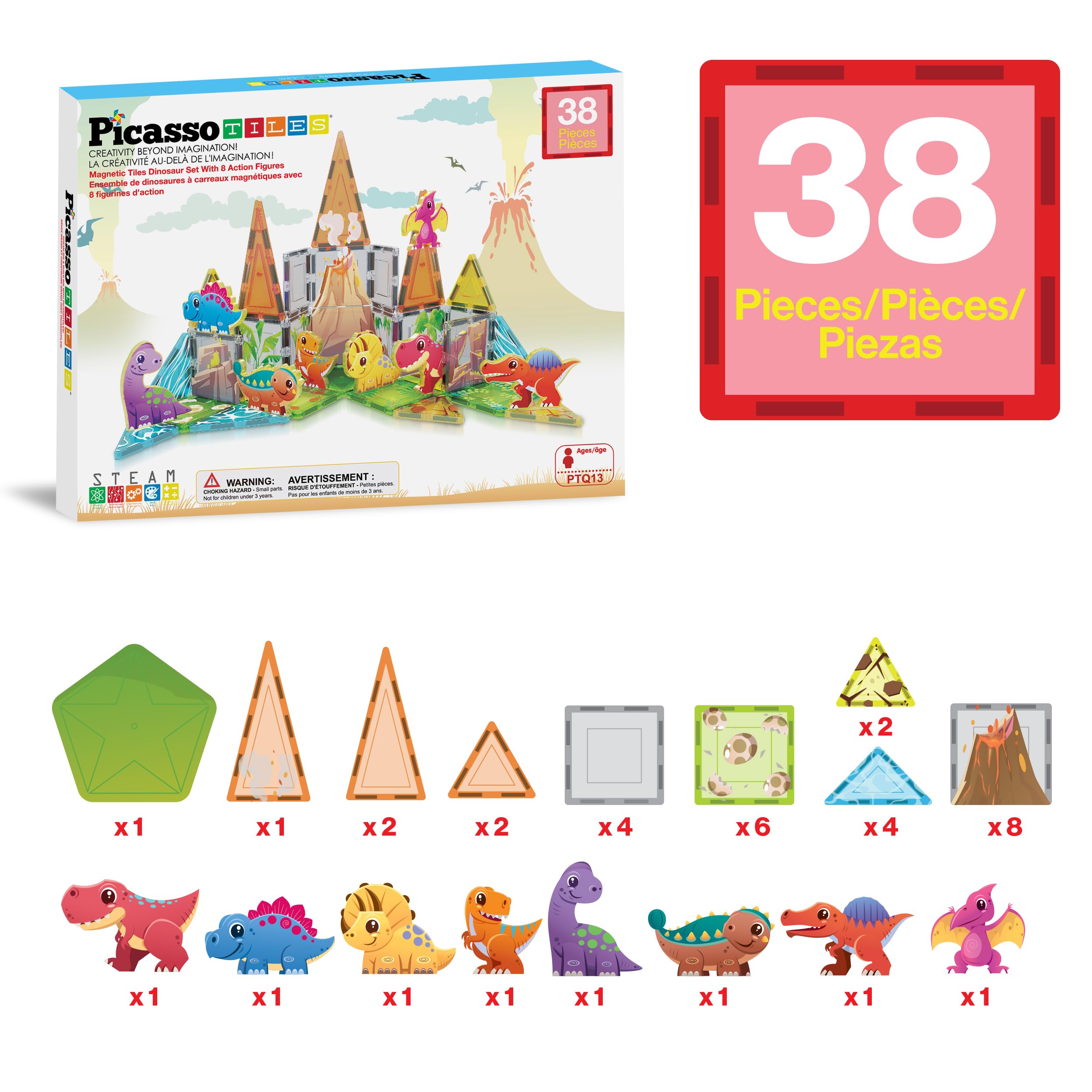 PicassoTiles universal compatibility: seamless connection with other brands enhances expandable playtime.