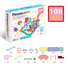 PicassoTiles STEM learning toy invites problem solving through play.