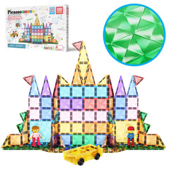 PicassoTiles 120pcs mini diamond tiles for portable, on-the-go play