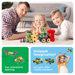 PicassoTiles 201pc supports 2D and 3D construction for versatile designs.
