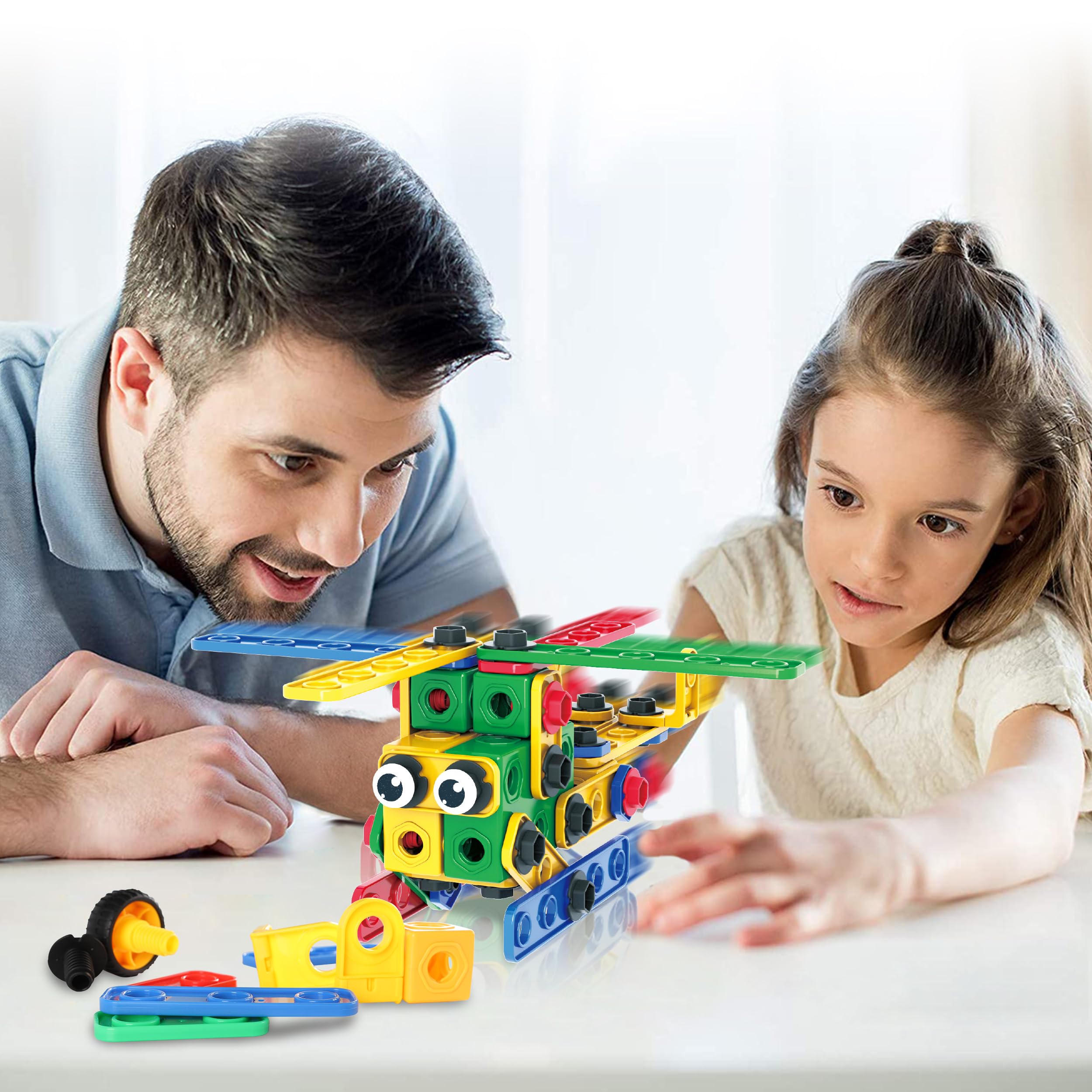 PicassoTiles 201pc power drill enables hands-on learning with safe, kid-friendly tools.