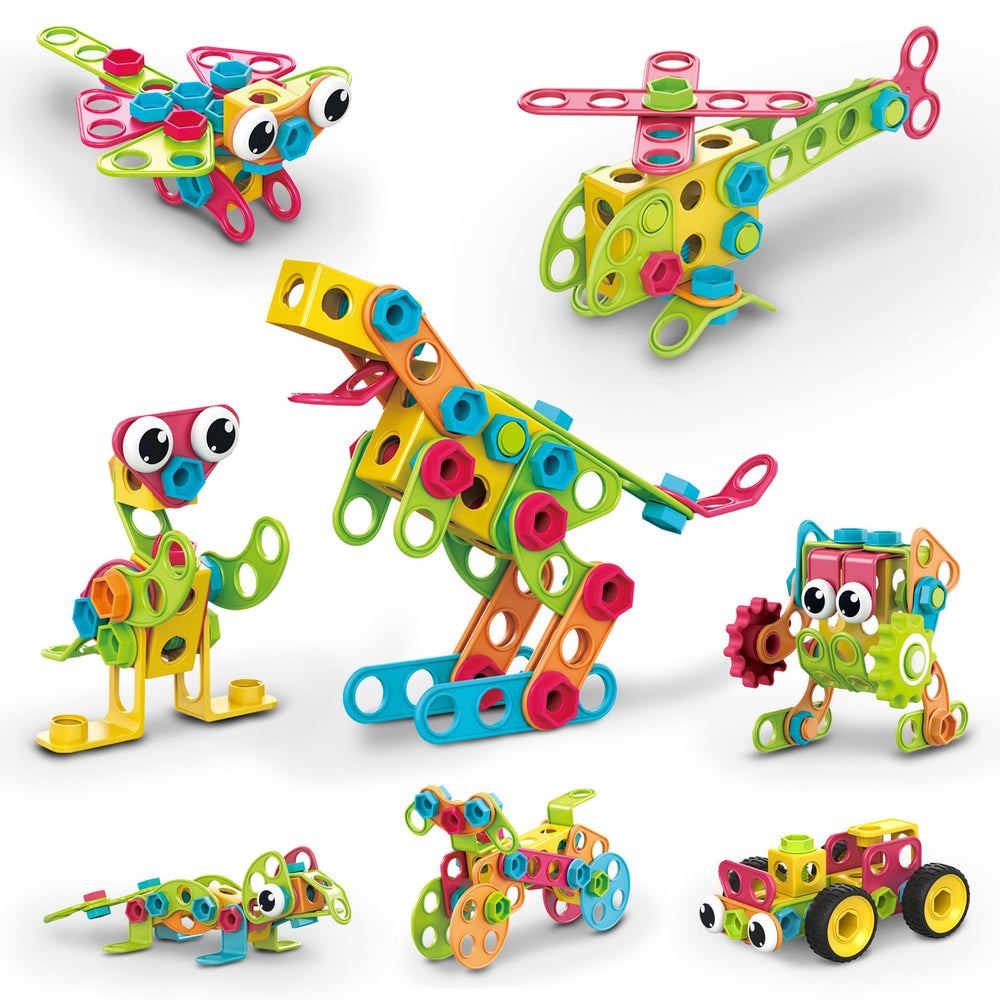 PicassoTiles 250-piece kit in unboxed packaging showing ready-to-build potential