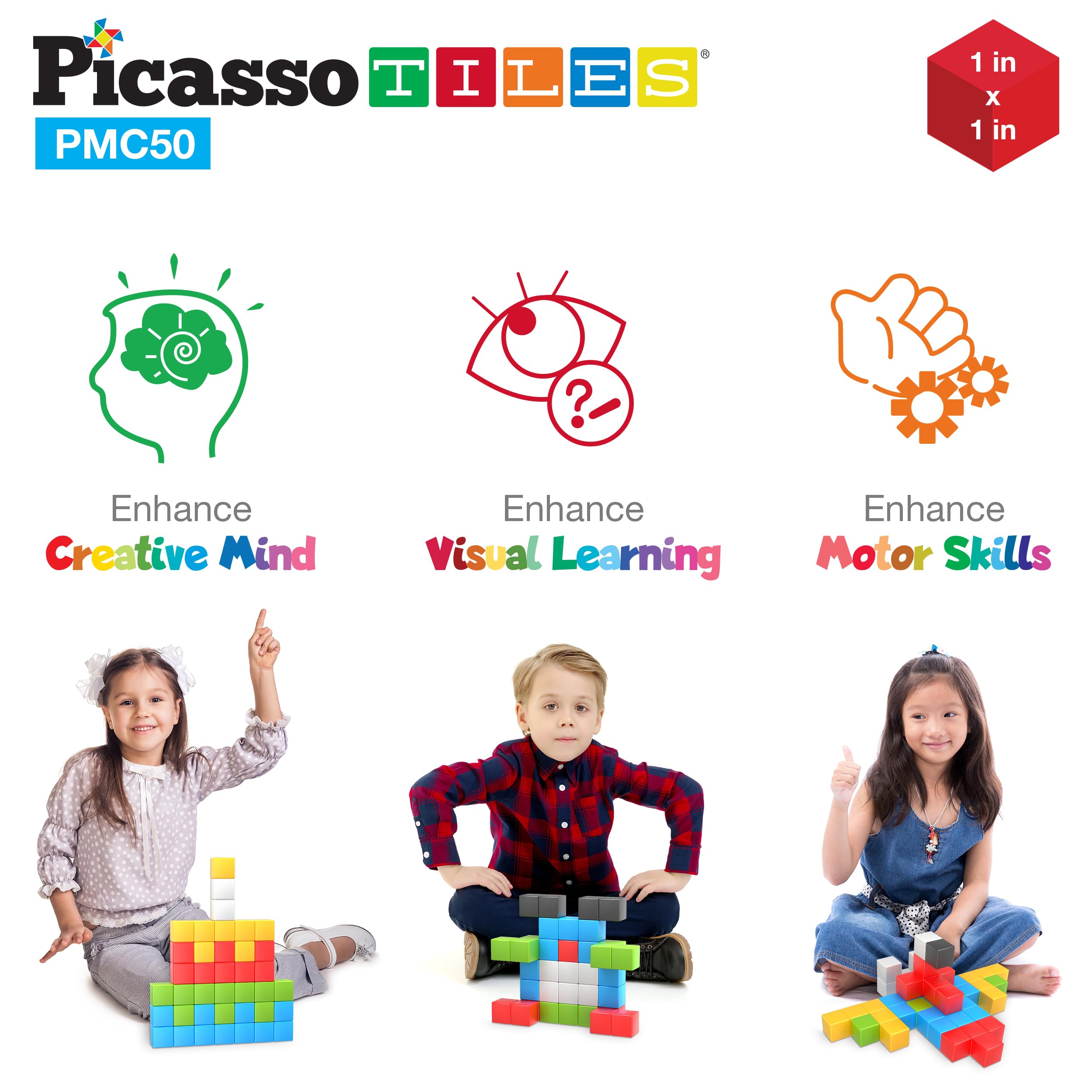 PicassoTiles 3D models like animals and dinosaurs spark imagination and spatial reasoning