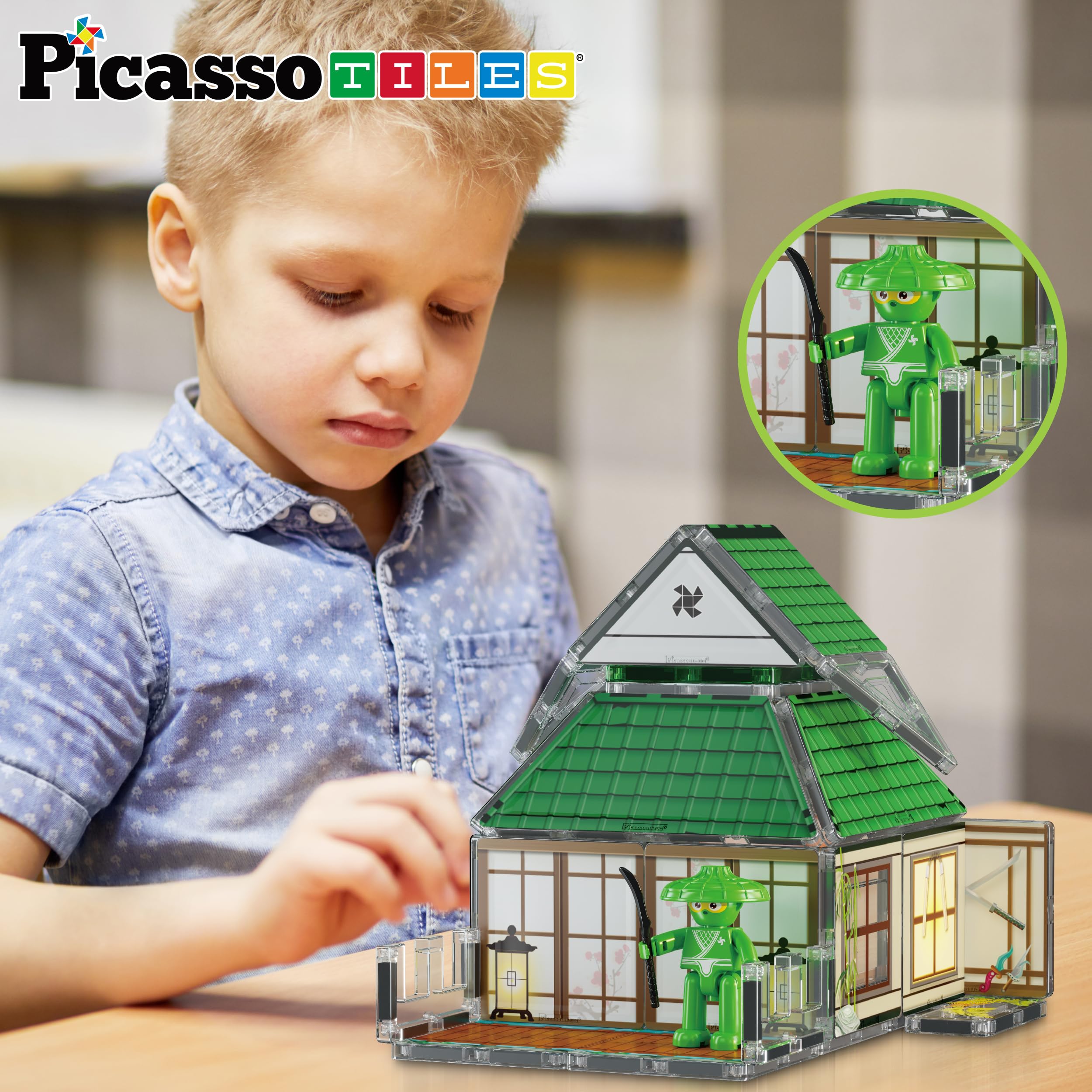 PicassoTiles 52 Magnet Building Pieces for versatile structures.