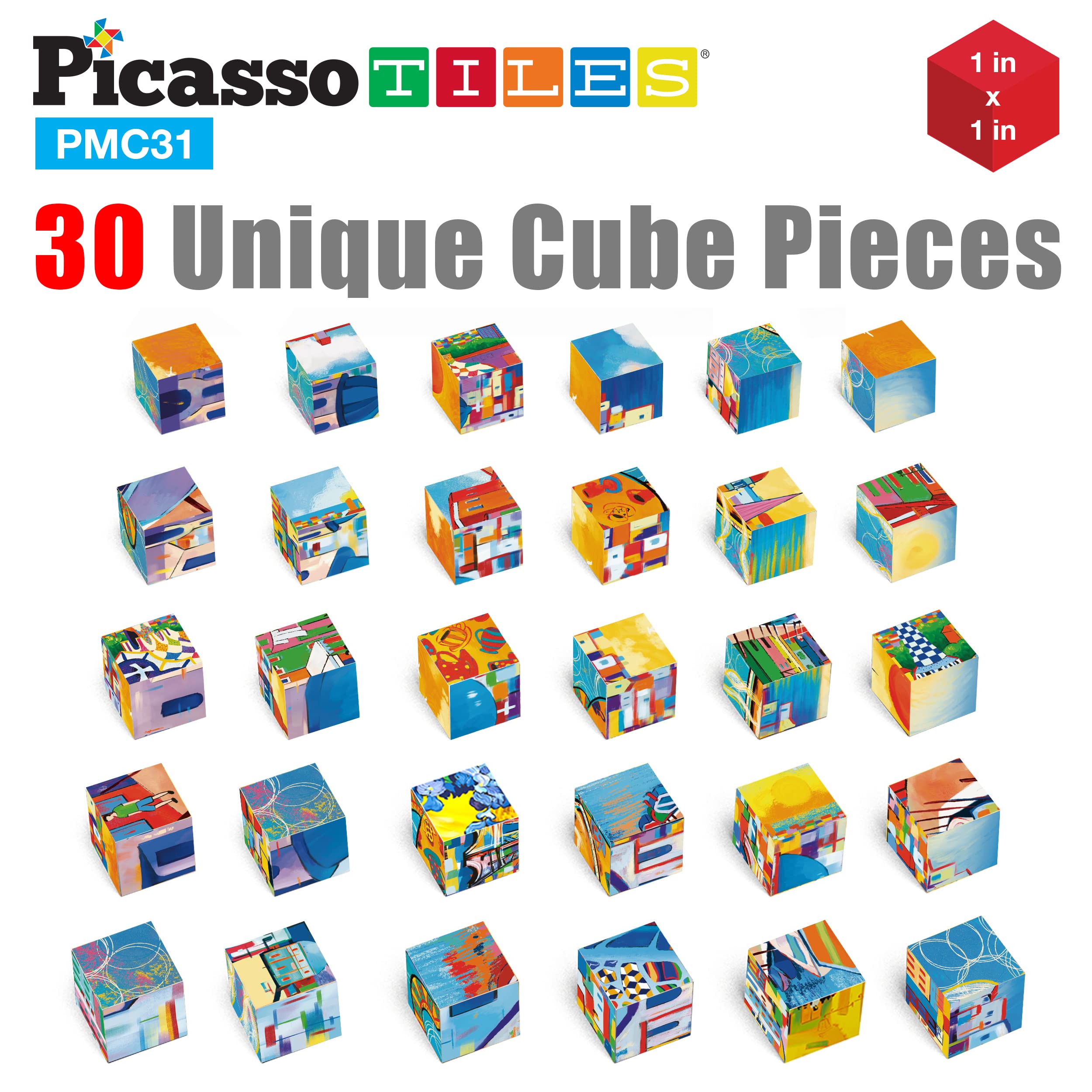 PicassoTiles display frame shows the finished artwork beautifully for decor.