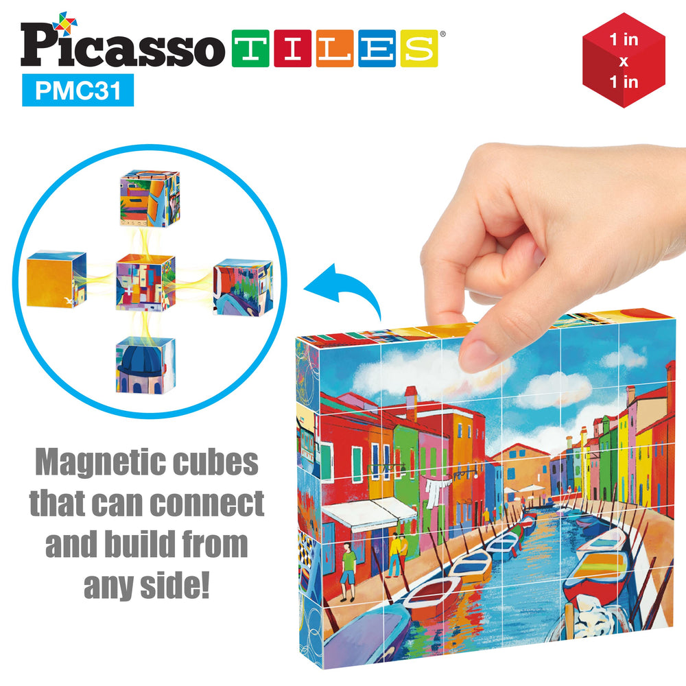 PicassoTiles kids puzzle play promoting problem solving and creativity.