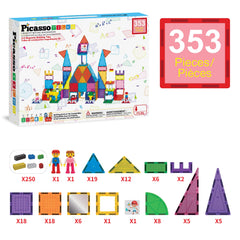 PicassoTiles action figures add imaginative play to role-based scenarios.