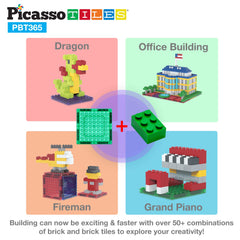 PicassoTiles action figures storage included for organized play sessions.